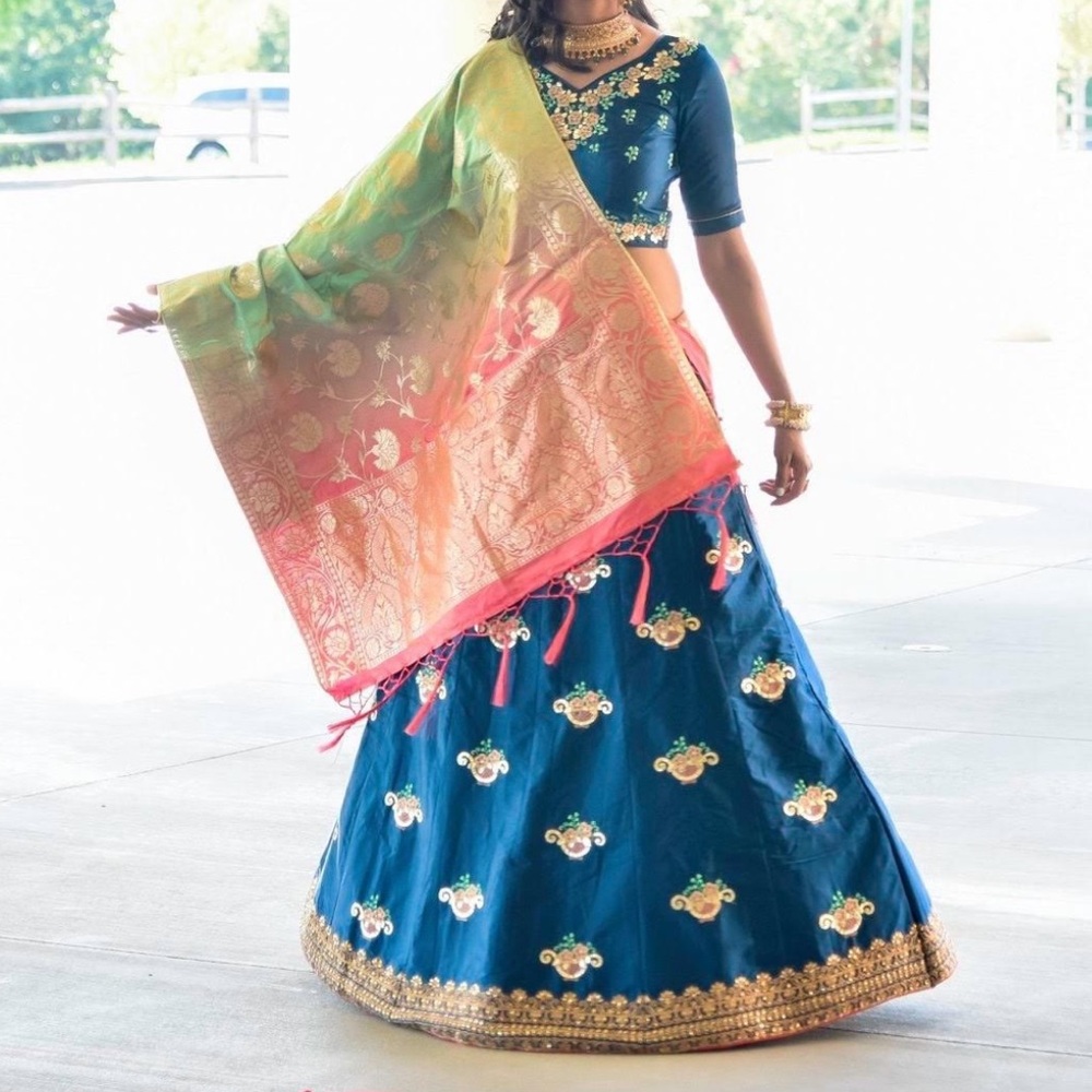 Bollywood style really heavy lengha